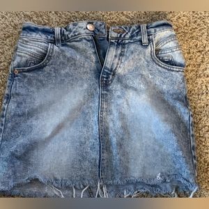 Distressed mini skirt size 2